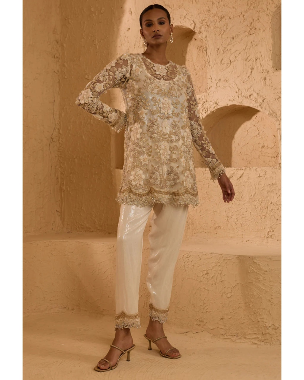 Scarlet A-Line Kurta Set