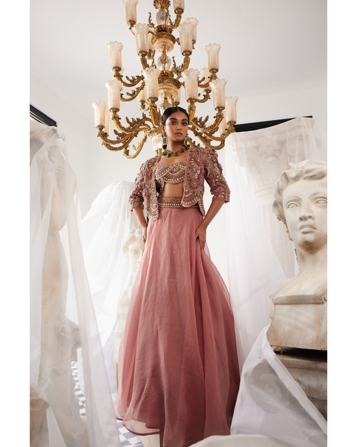 Celeste Jacket & Skirt Set By Ridhima Bhasin