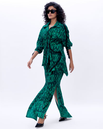 Lolo 3.0 Shirt With Embroidery And Rafelle Skirt