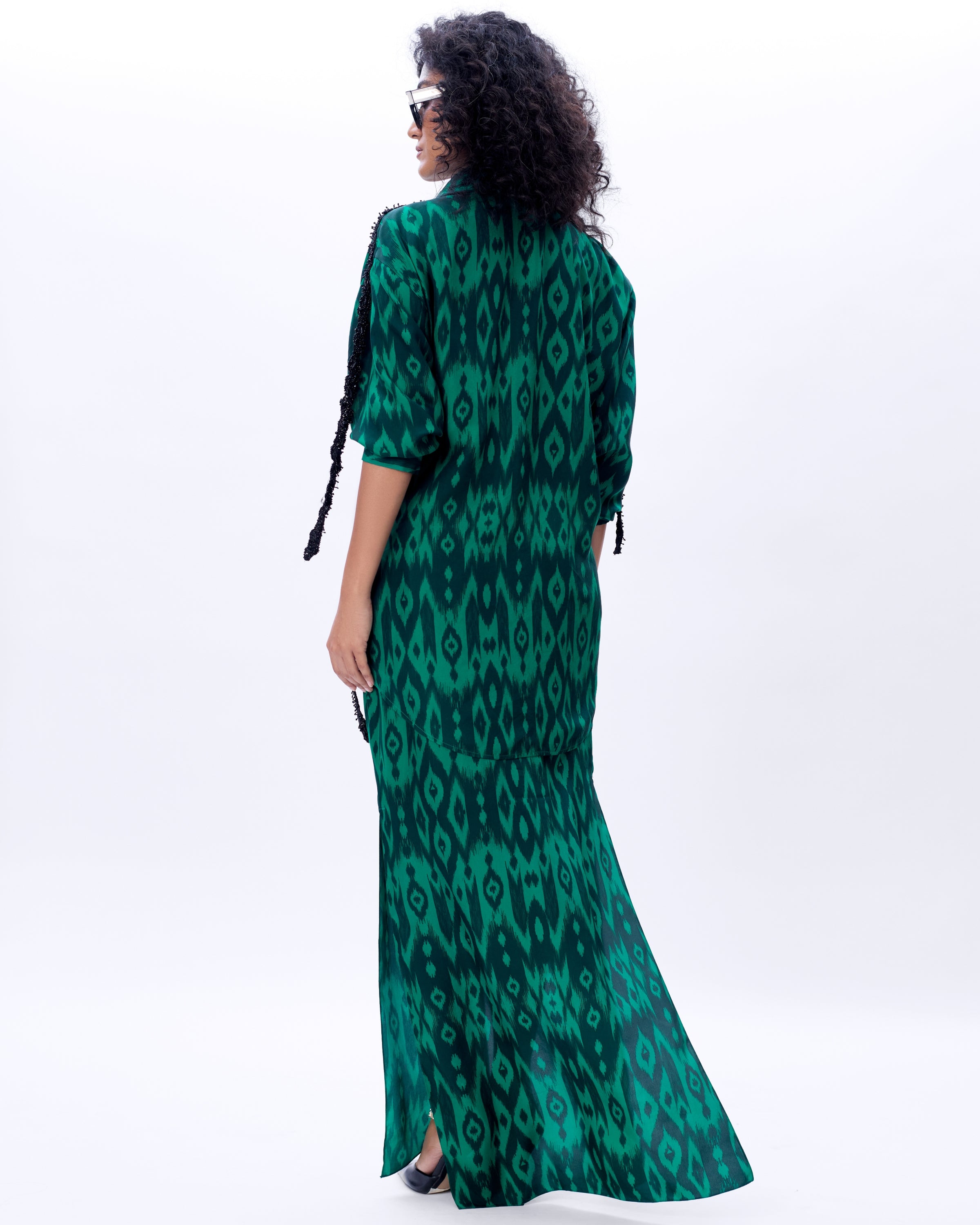 Lolo 3.0 Shirt With Embroidery And Rafelle Skirt