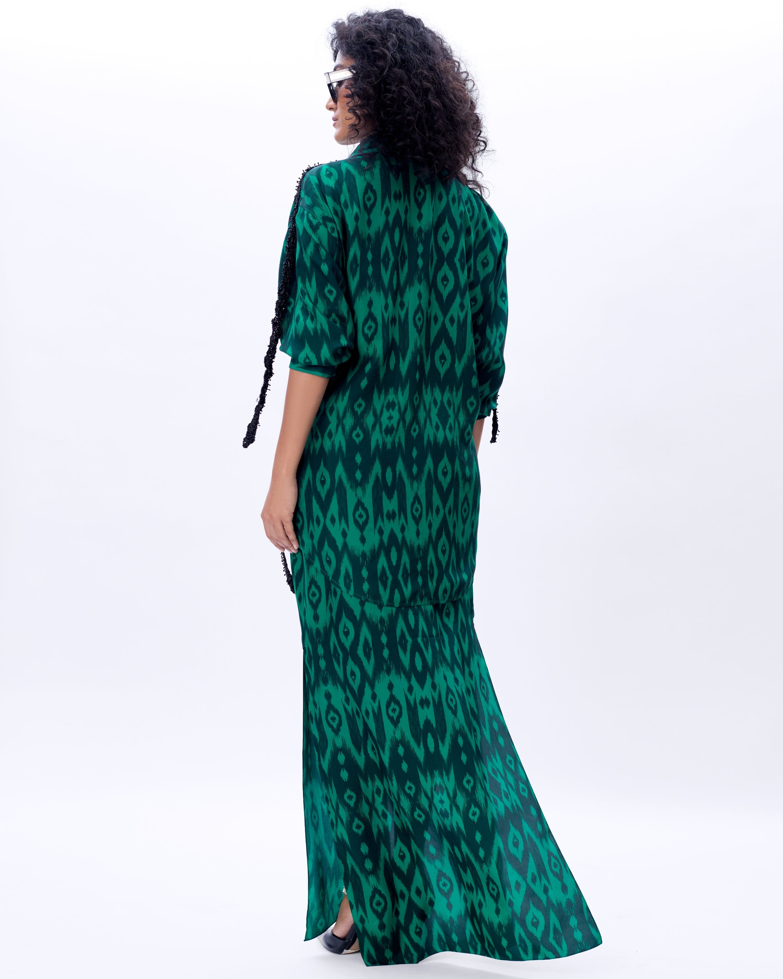 Lolo 3.0 Shirt With Embroidery And Rafelle Skirt