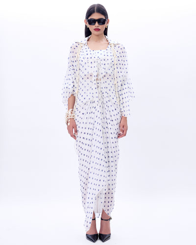 Valentine Shirt, Bustier And Mocha Skirt