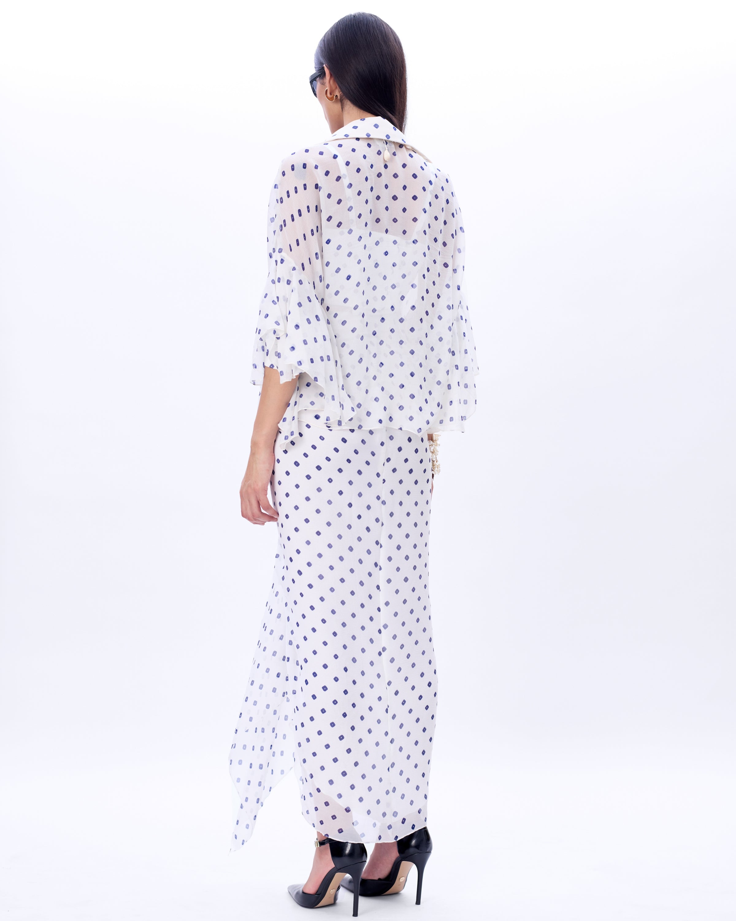 Valentine Shirt, Bustier And Mocha Skirt