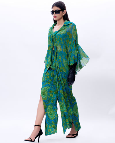 Valentine Shirt, Bustier And Raffele Skirt