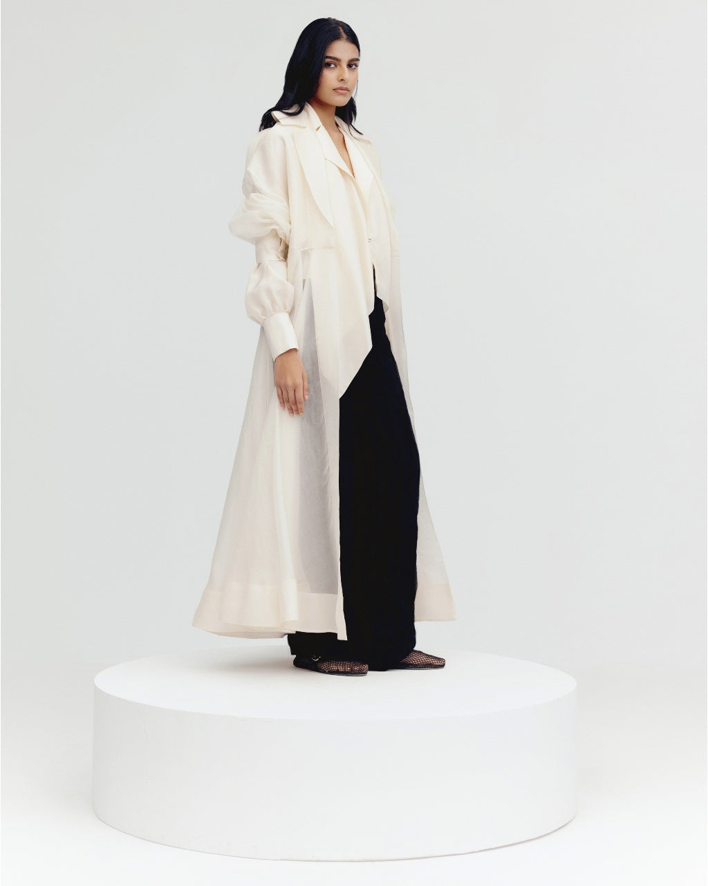 Ivory Racquel Jacket & Kate Shirt with Black Isa Pants