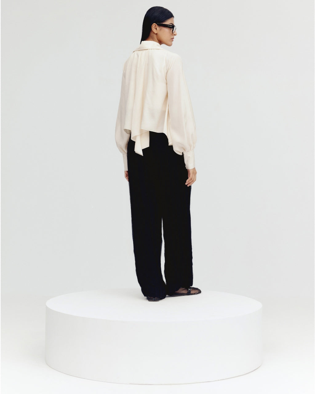 Ivory Racquel Jacket & Kate Shirt with Black Isa Pants