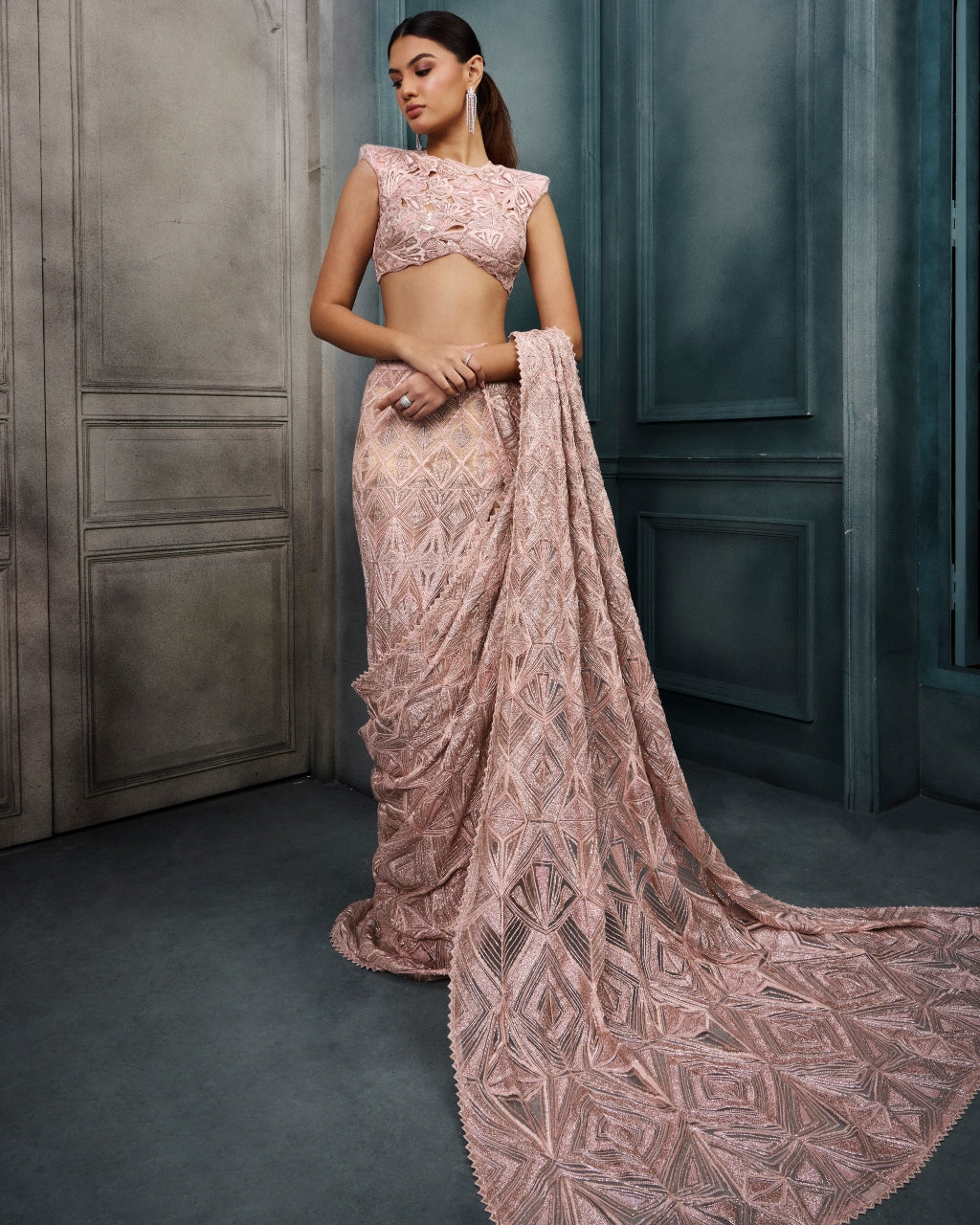 Pixie Lehenga Sari Set