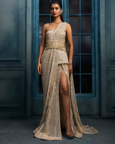 Vienna Lehenga Sari Set