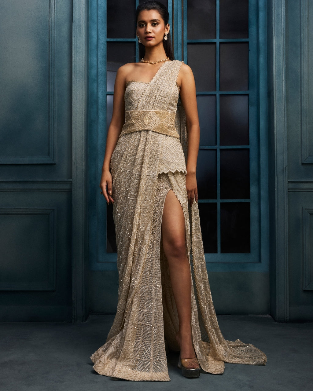Vienna Lehenga Sari Set