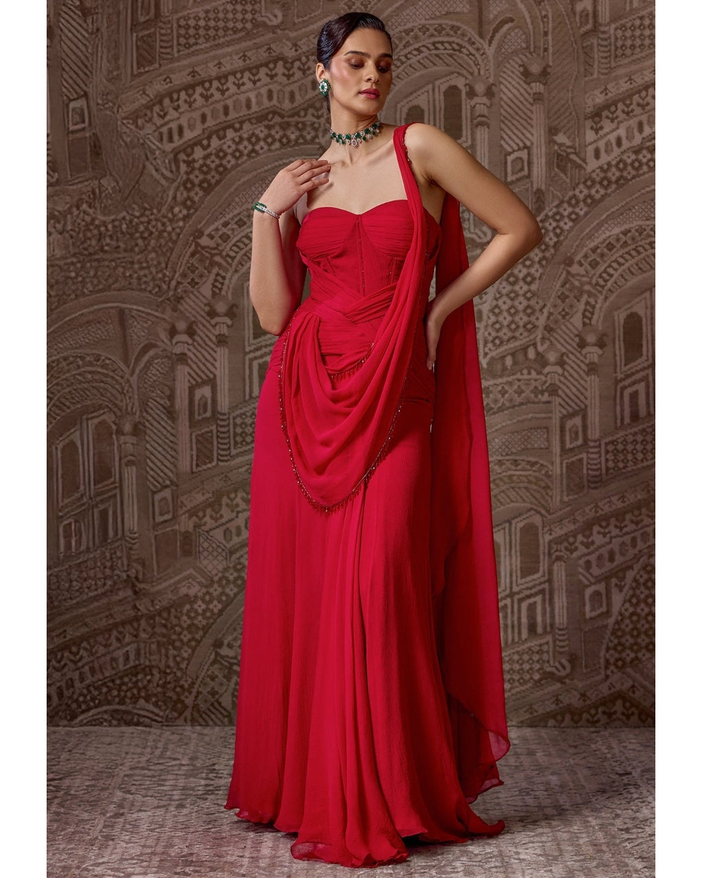 The Crown Sari Set