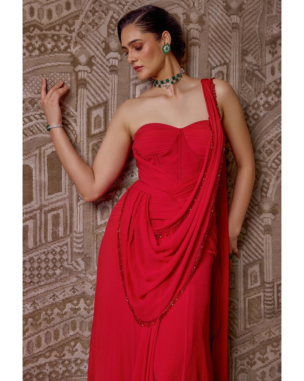 The Crown Sari Set