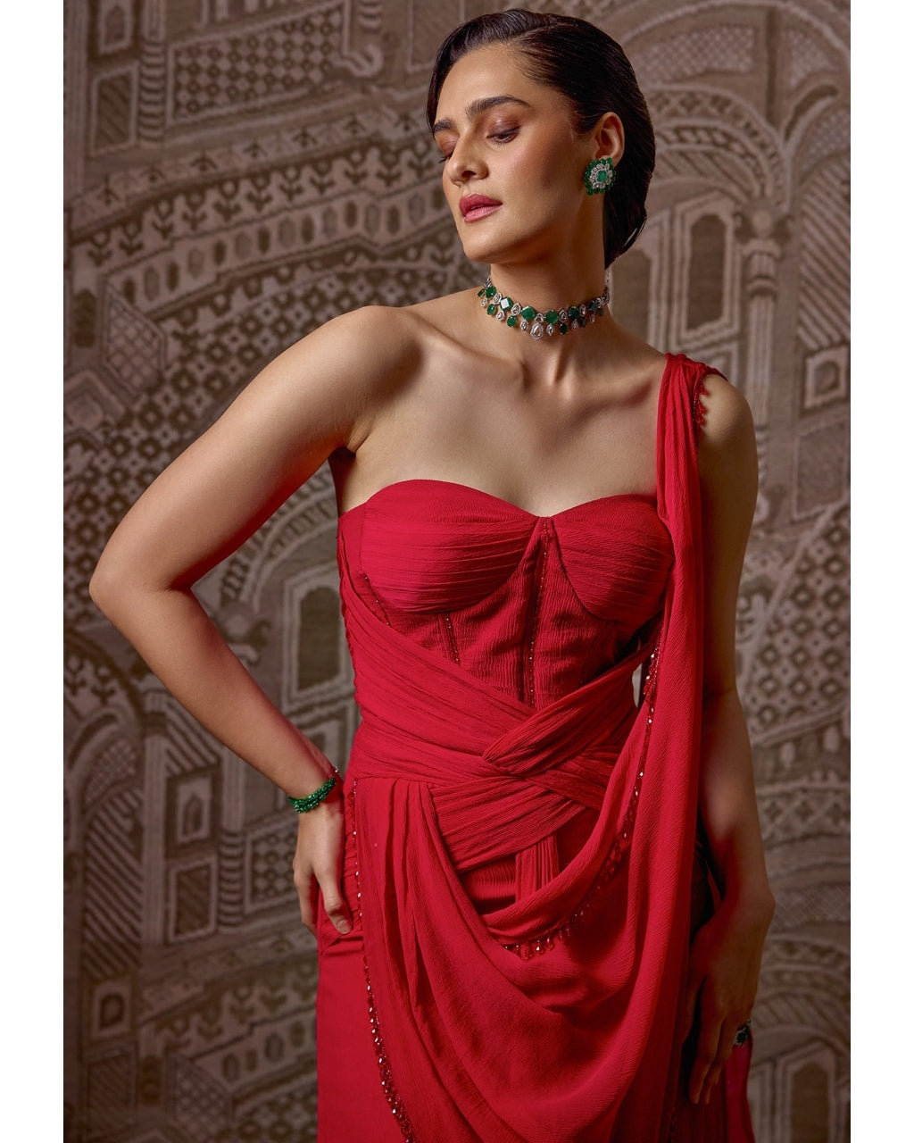 The Crown Sari Set