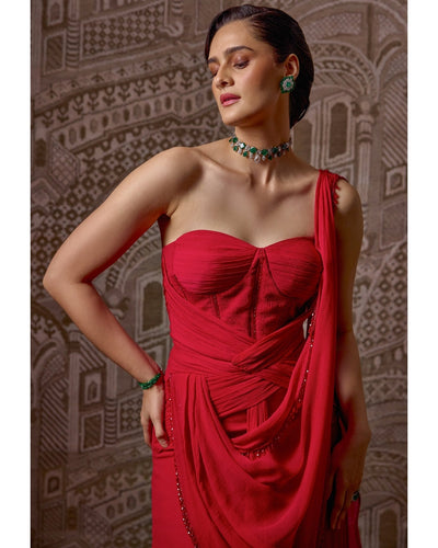 The Crown Sari Set