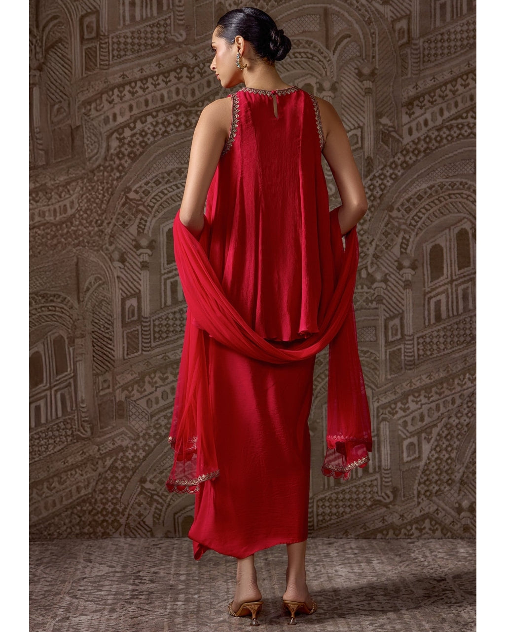 The Crest Kurti Skirt Set