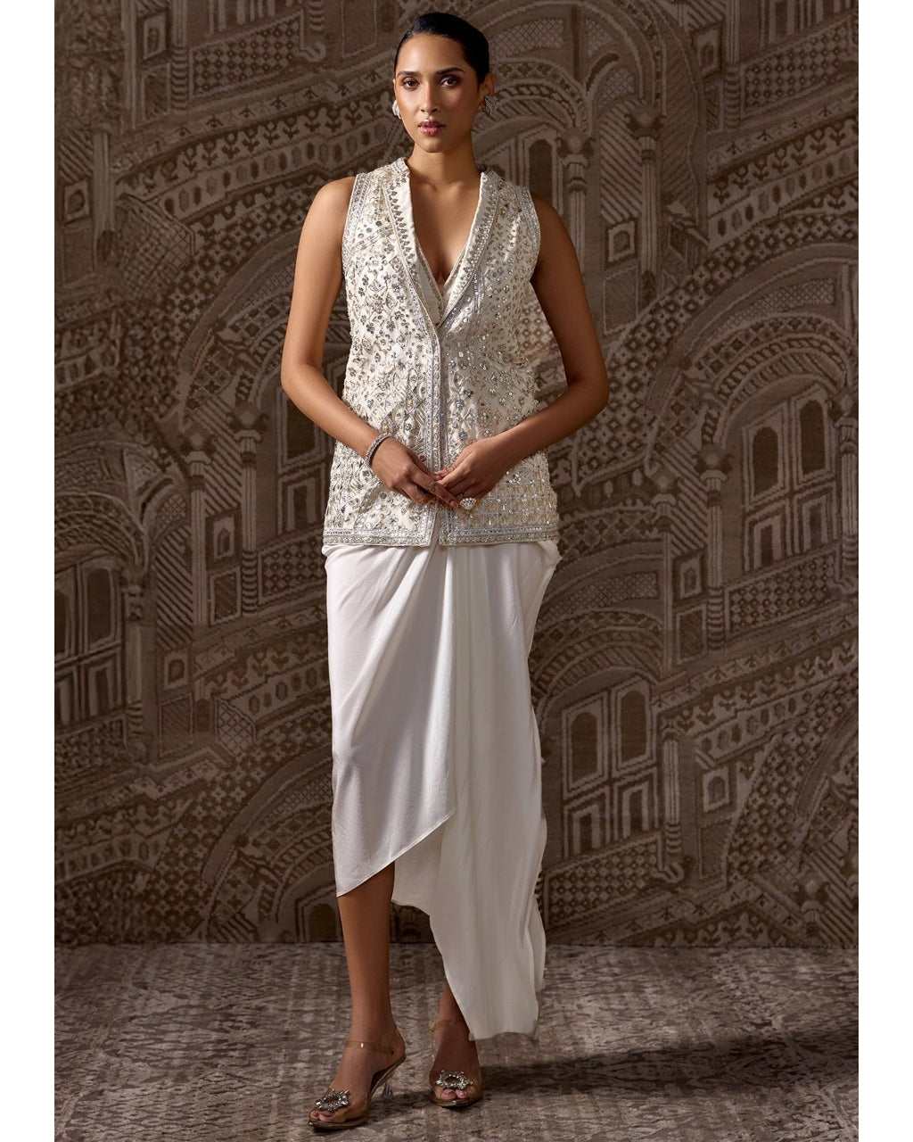 The Vestige Jacket Skirt Set