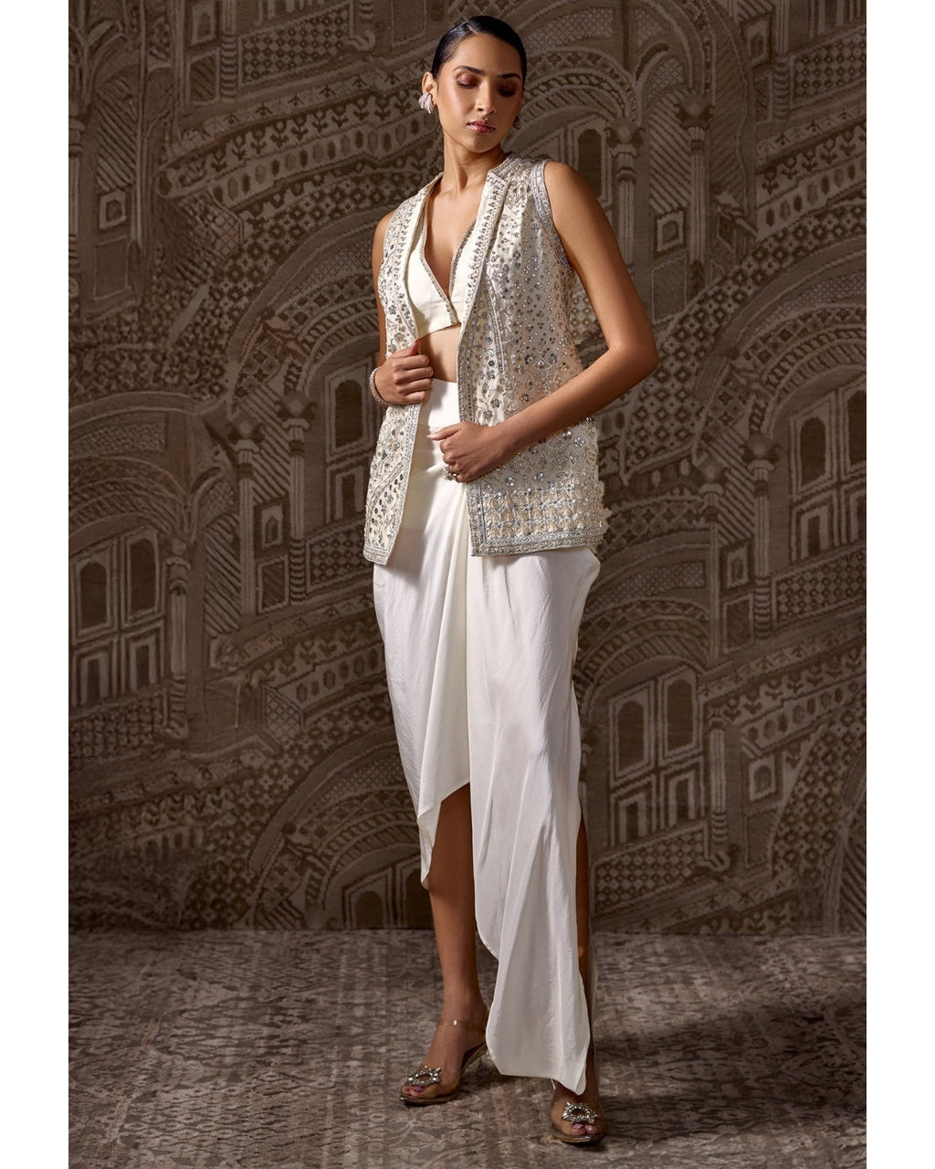 The Vestige Jacket Skirt Set
