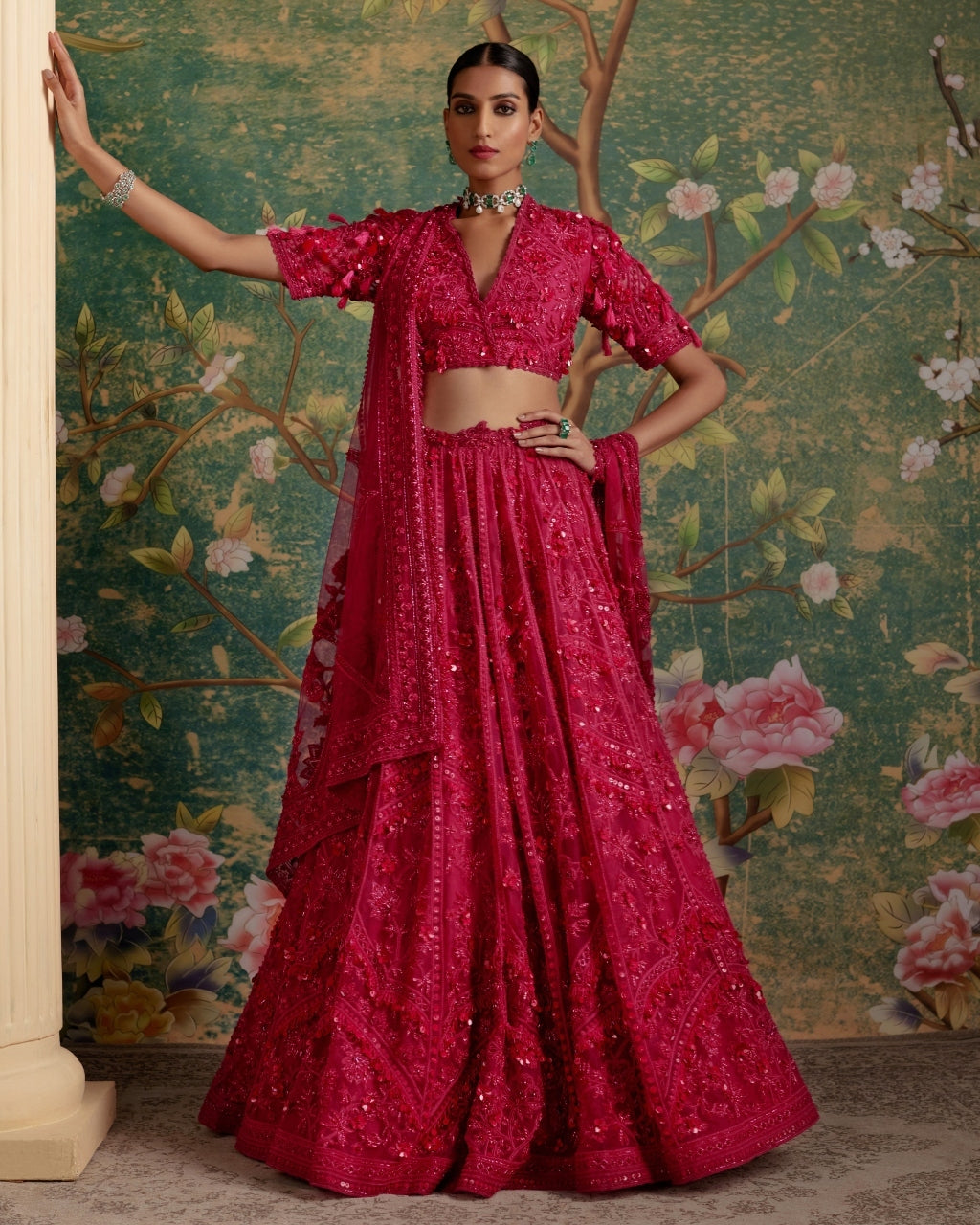 Deep Fuchsia Dream Lehenga Set