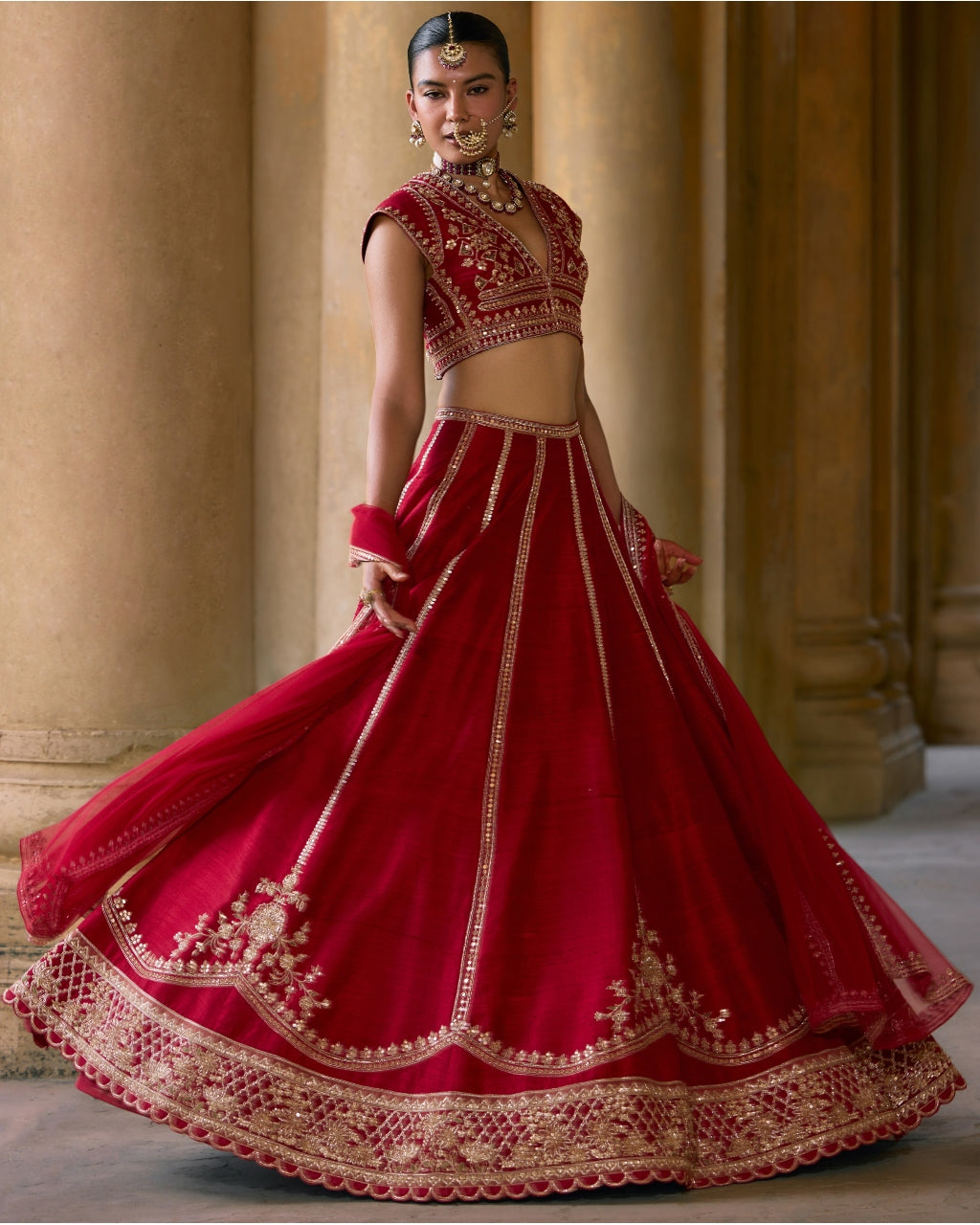 Raqs Lehenga Set