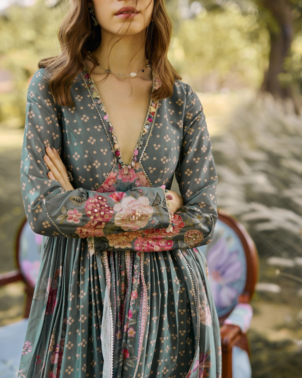 Camellia Anarkali Set