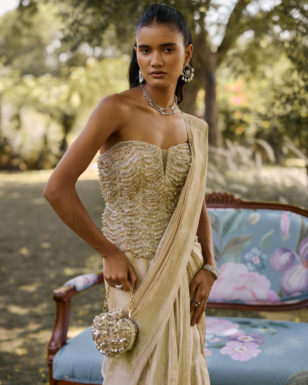 The Golden Era Sari Set