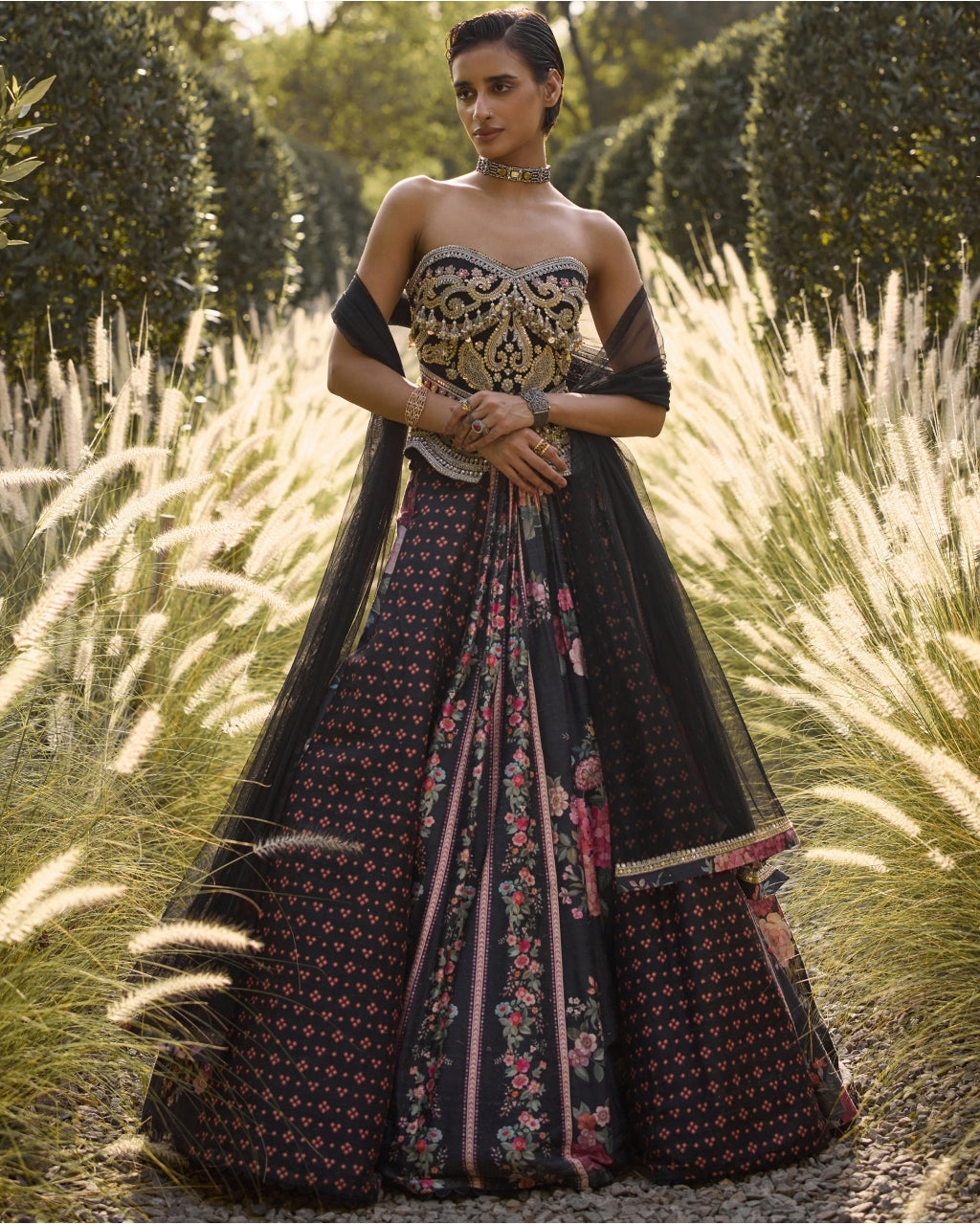 Midnight Lehenga Set