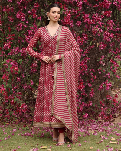 Red Anargul Anarkali