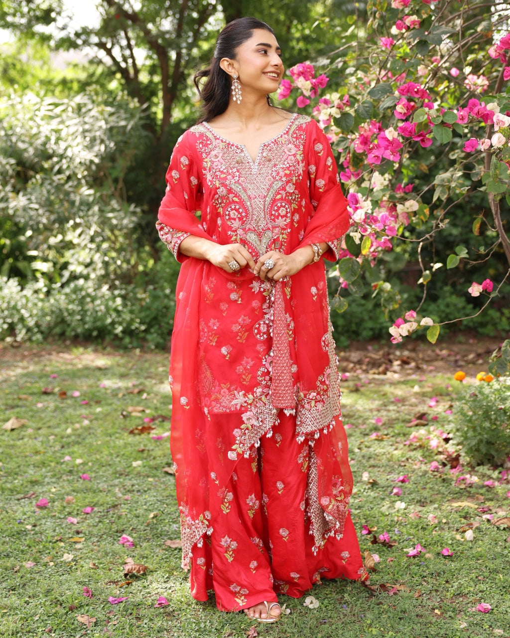 Red Paisley Sharara