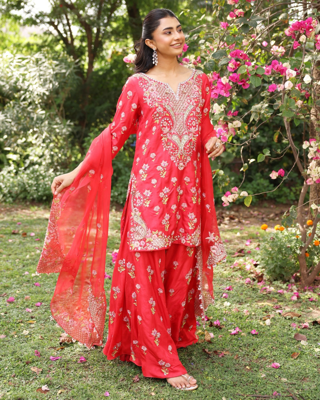 Red Paisley Sharara