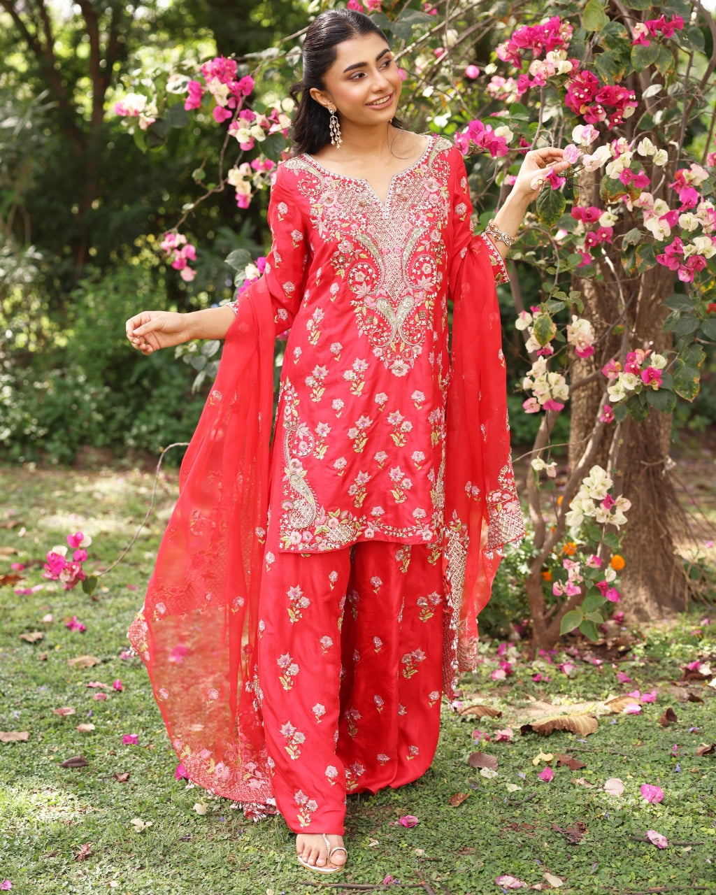 Red Paisley Sharara