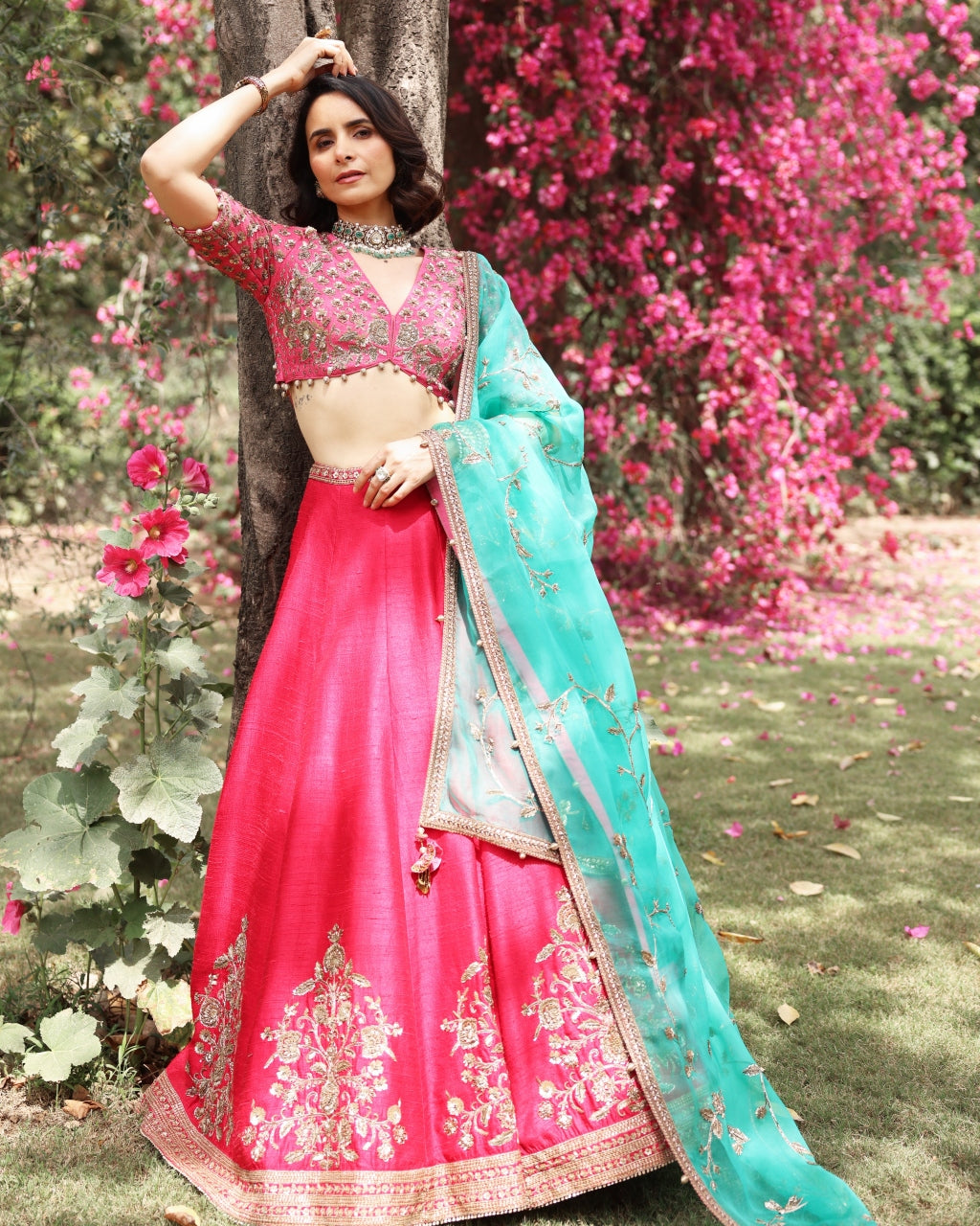 Red Zareen Lehenga