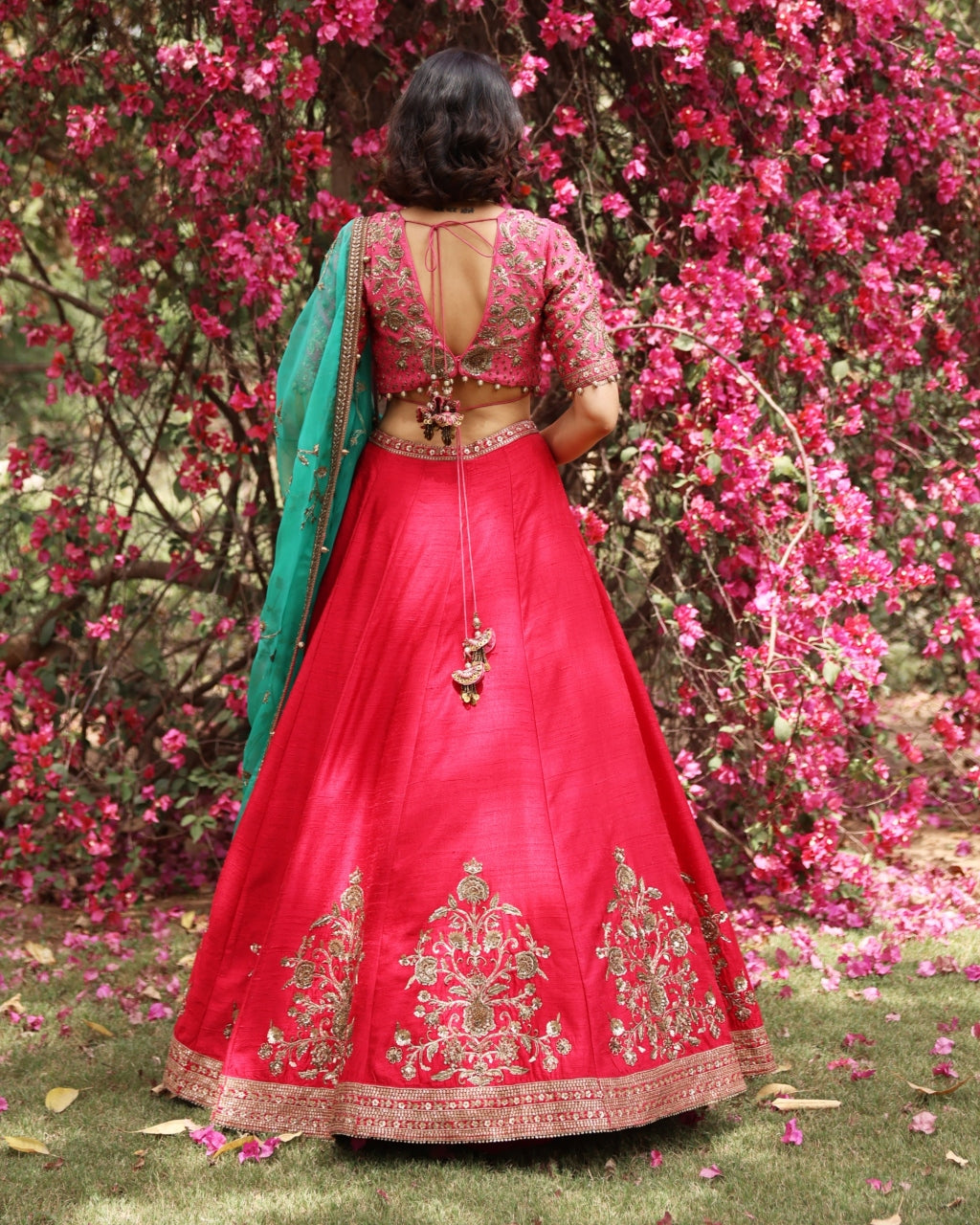 Red Zareen Lehenga