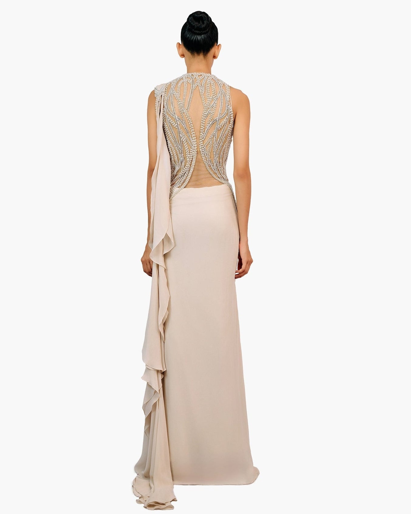 The Anatomical Pearl Sari Gown