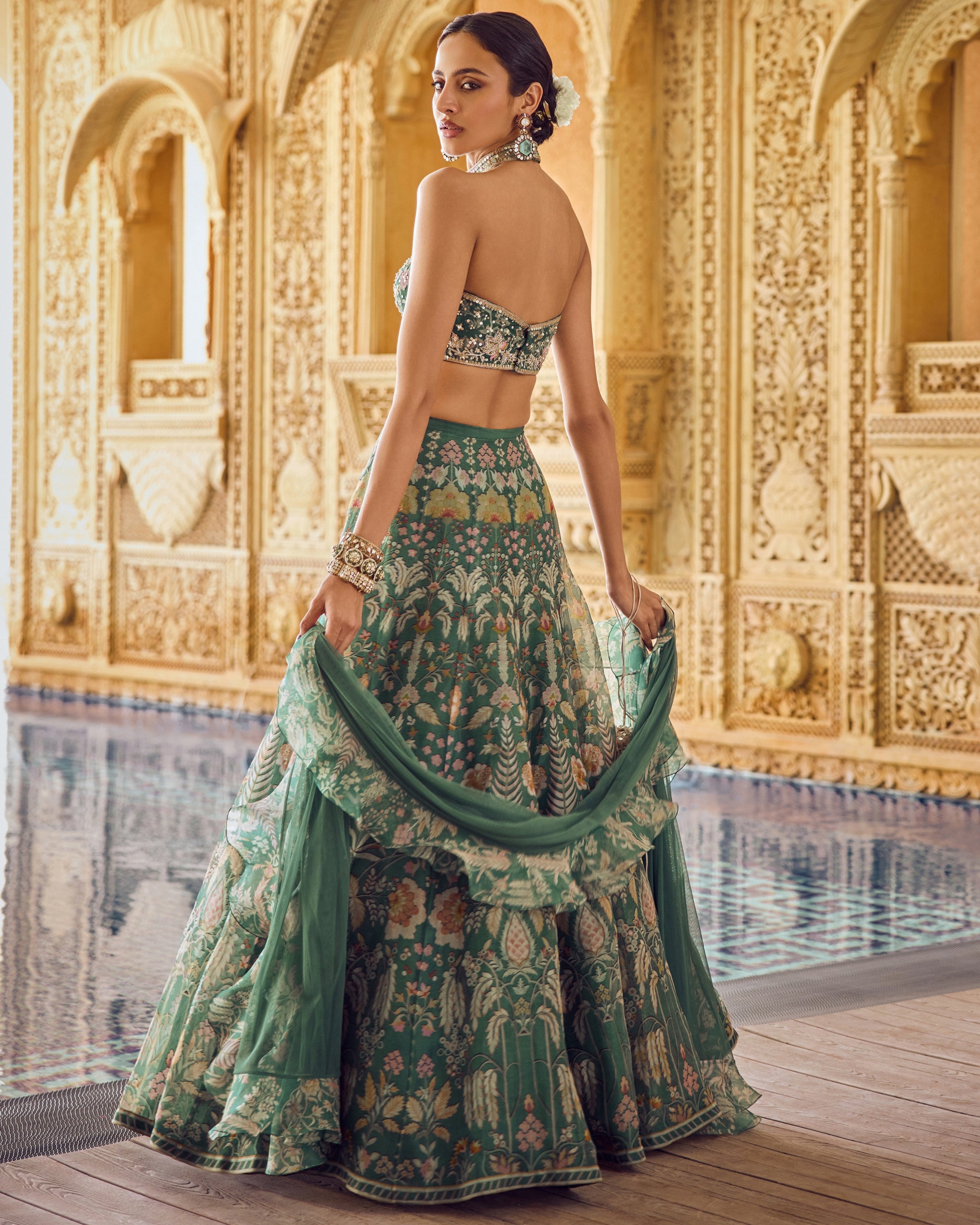 Mist Lehenga Set