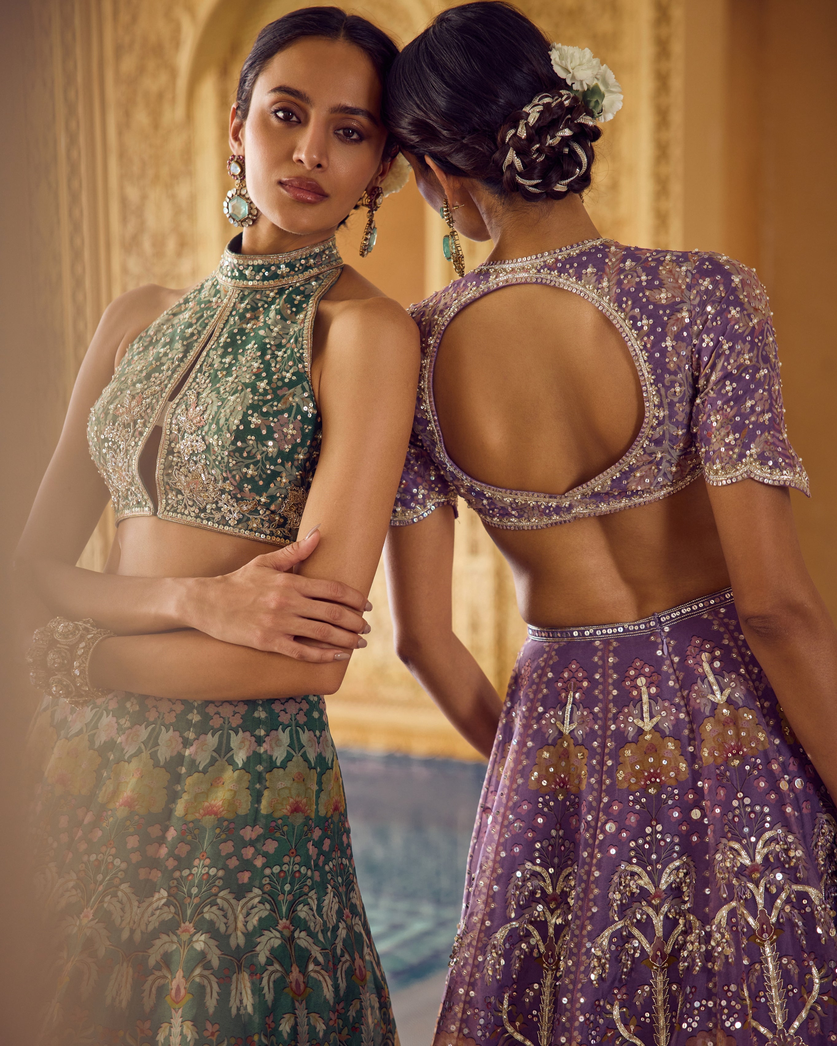 Mist Lehenga Set