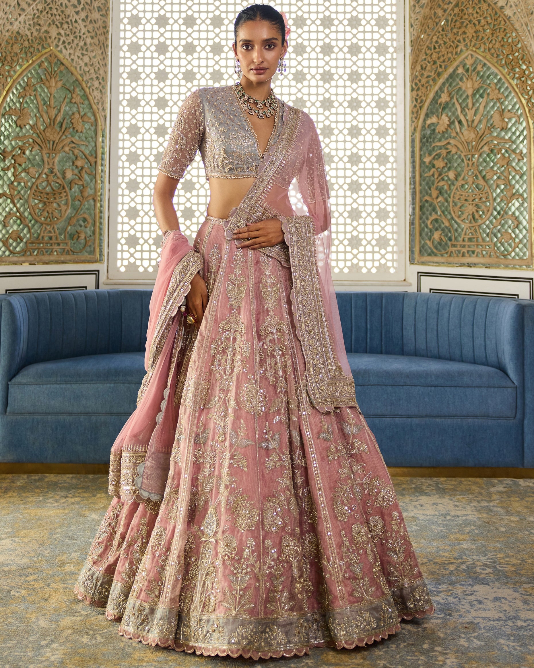 Blush Lehenga Set