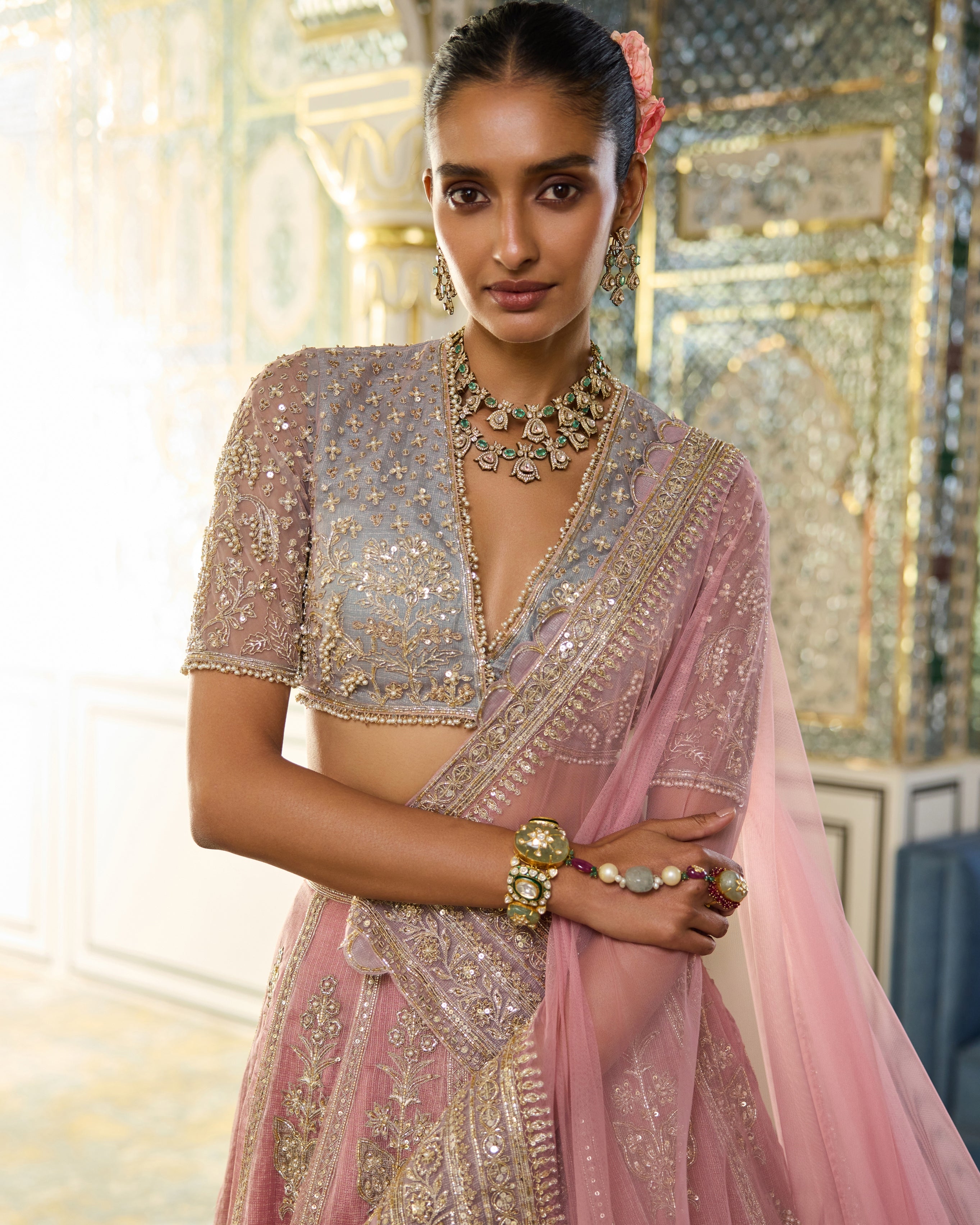 Blush Lehenga Set