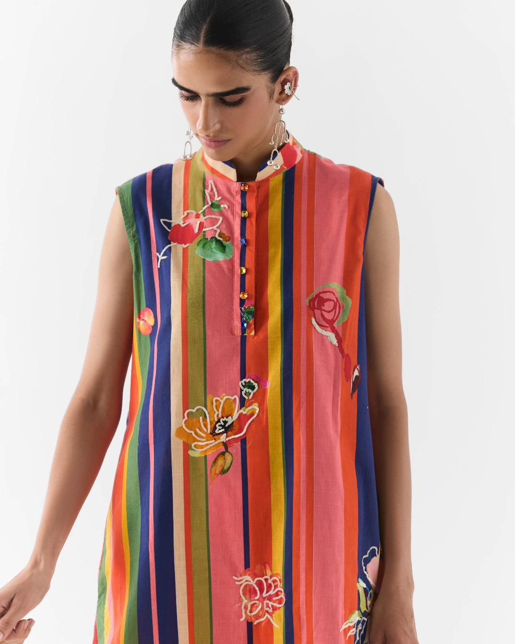 Pink Barcode Kurta & Pants