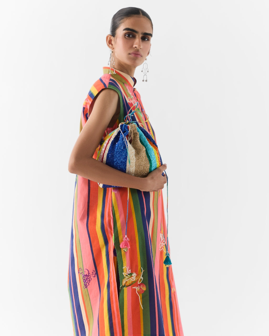 Pink Barcode Kurta & Pants