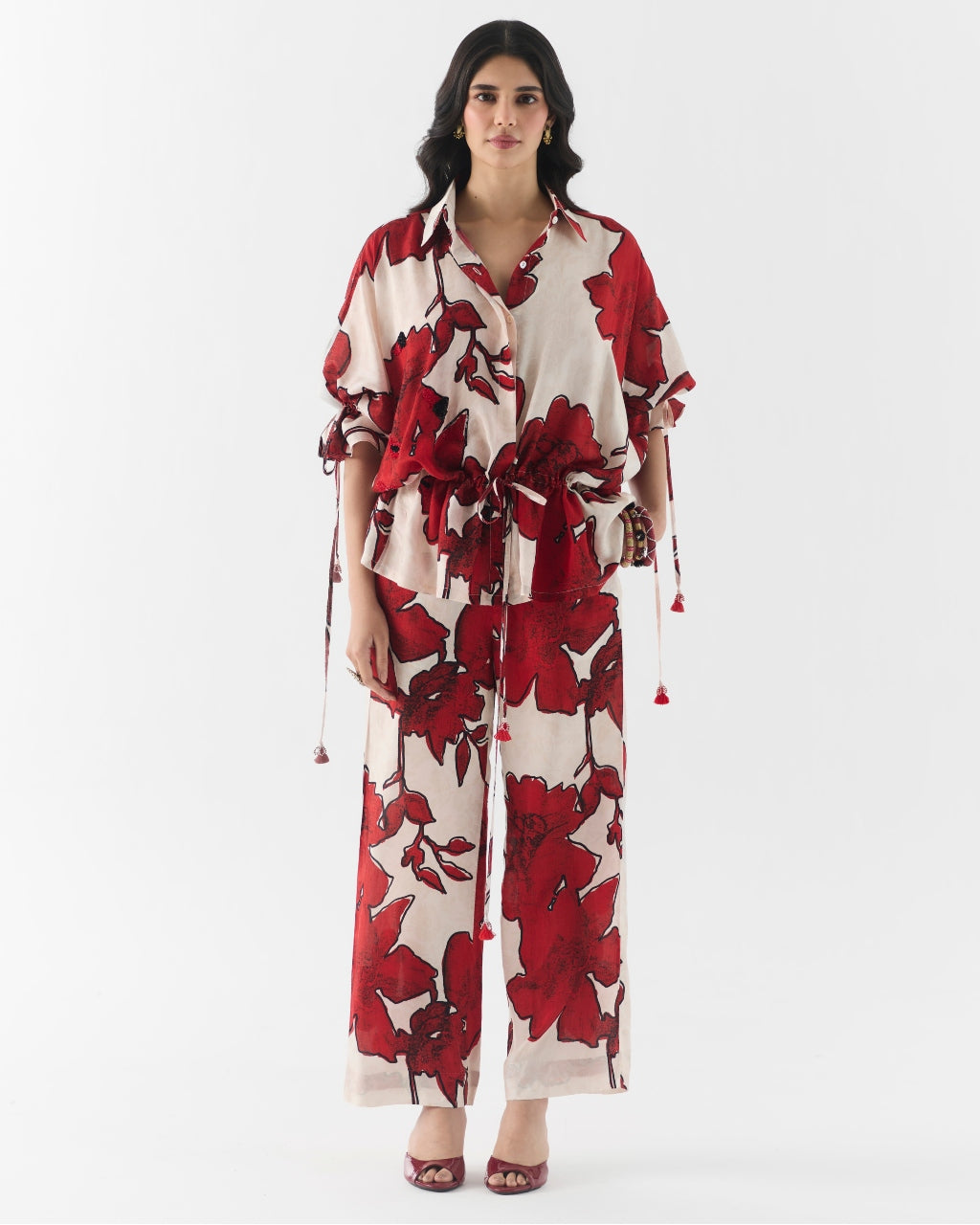 Rosalie Drawstring Shirt & Trousers Co-Ord