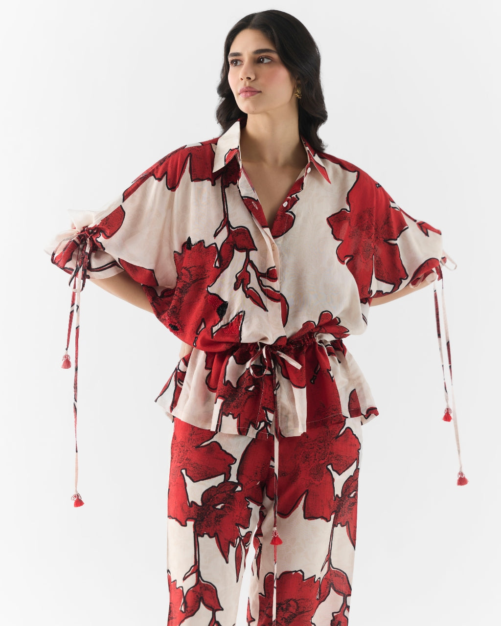 Rosalie Drawstring Shirt & Trousers Co-Ord