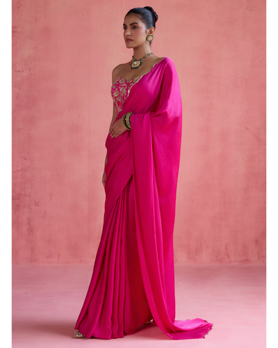 Yasmin Sari Set - Fuchsia
