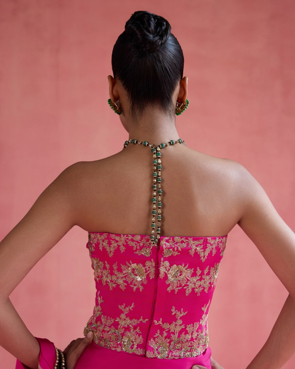 Yasmin Sari Set - Fuchsia