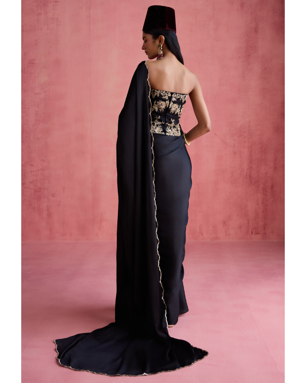 Yasmin Sari Set - Black