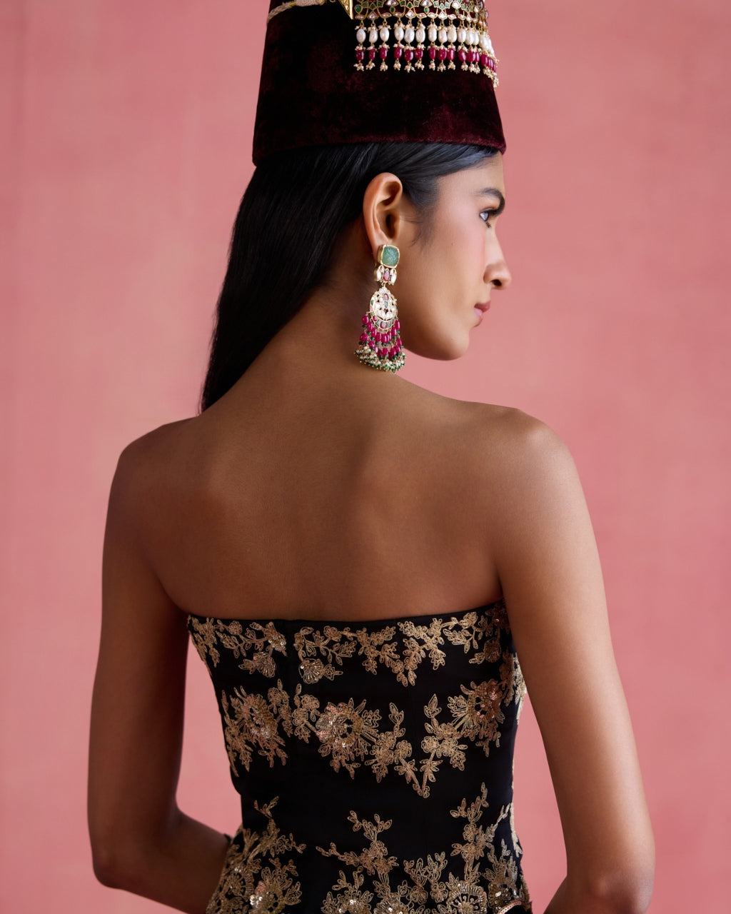 Yasmin Sari Set - Black