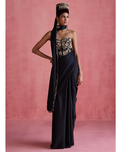 Yasmin Sari Set - Black
