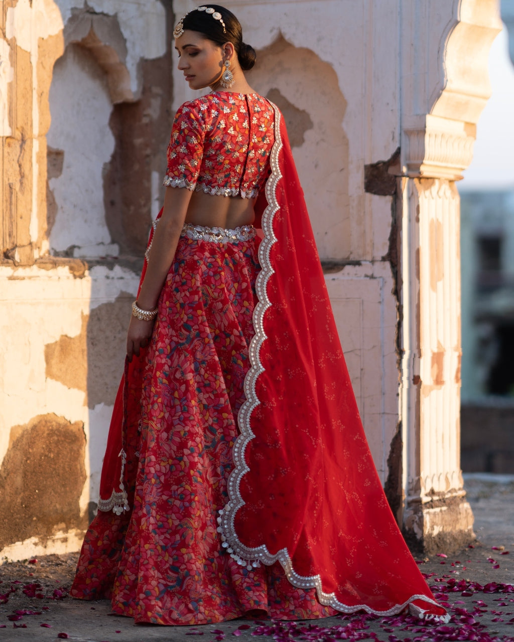 Inayat Ruby Embroidered Lehenga Set