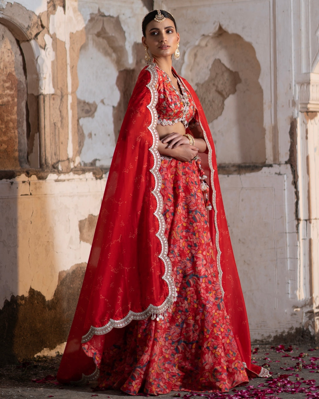 Inayat Ruby Embroidered Lehenga Set