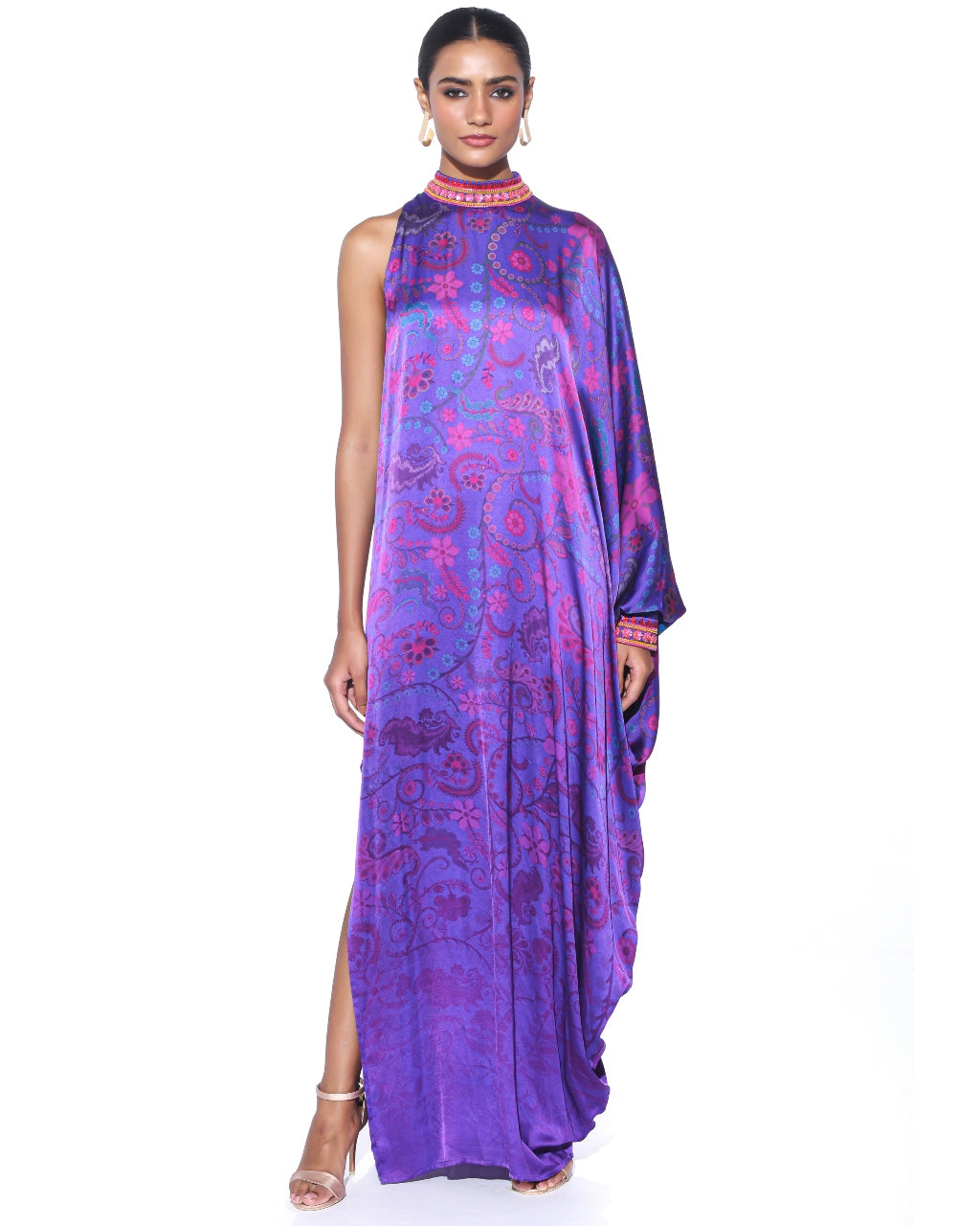 Royal Purple One Shoulder Dress