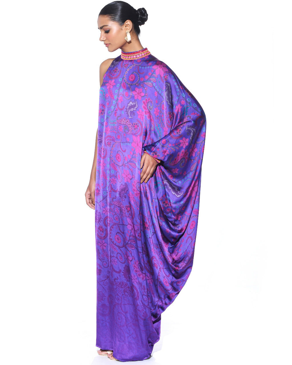 Royal Purple One Shoulder Dress