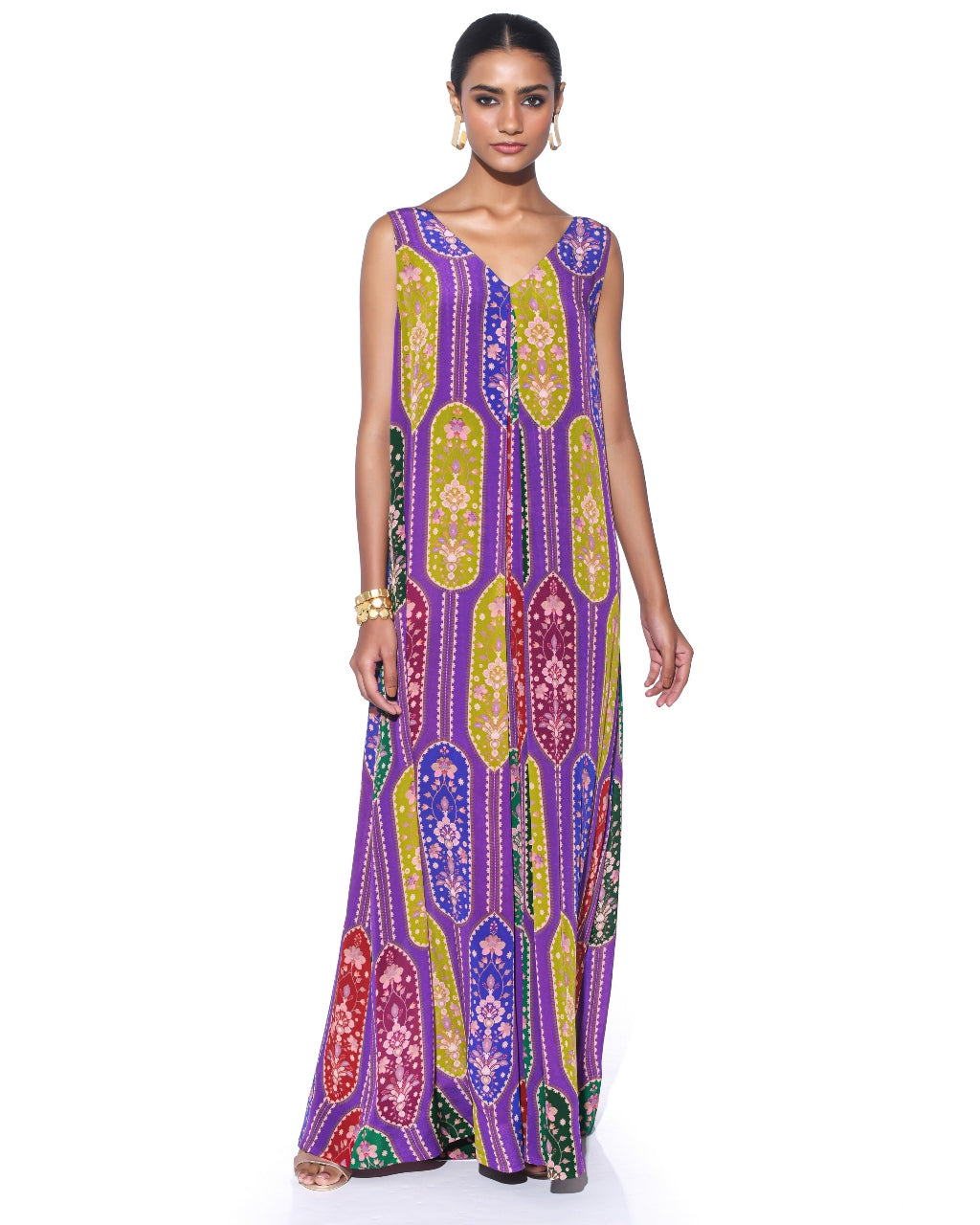 Violet Royal Paisley Jumpsuit